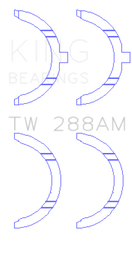 King Engine Bearings Toyota 2UZ Thrust Washer Set