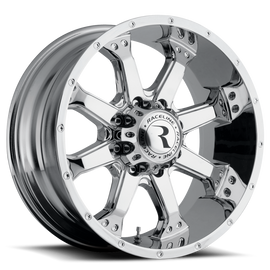Raceline 991C Assault 16x8in / 5x127 BP / 0mm Offset / 78.1mm Bore - Chrome Wheel