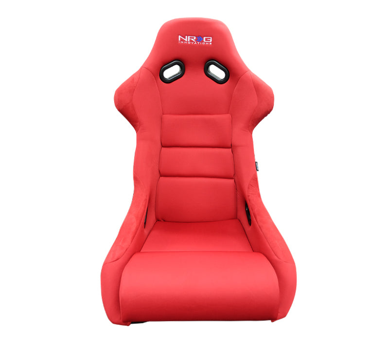 NRG FRP Bucket Seat (Red Cloth) - Large