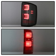 Load image into Gallery viewer, Spyder 16-18 Chevy Silverado Light Bar LED Tail Lights - All Black ALT-YD-CS16-LED-B