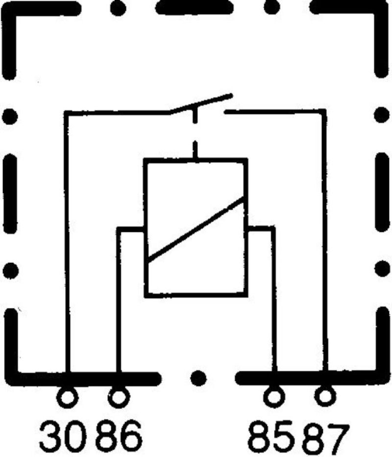 Hella Relay Mini Iso 4 Pole 12V Spst