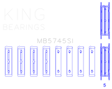 Load image into Gallery viewer, King Engine Bearings Subaru FA/FB (Size 0.25 Oversized) Main Bearing Set
