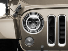 Load image into Gallery viewer, Raxiom 97-18 Jeep Wrangler TJ/JK Axial 7-Inch LED Headlights w/RGB Halo- Blk Hsng (Clear Lens)