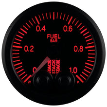 Load image into Gallery viewer, Autometer Stack 52mm 0-1 Bar M10 Male Pro-Control Fuel Pressure Gauge - Black