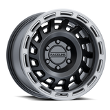 Raceline 957BS Halo 17x8.5in / 6x120 BP / 0mm Offset / 67.1mm Bore - Black & Silver Lip Wheel