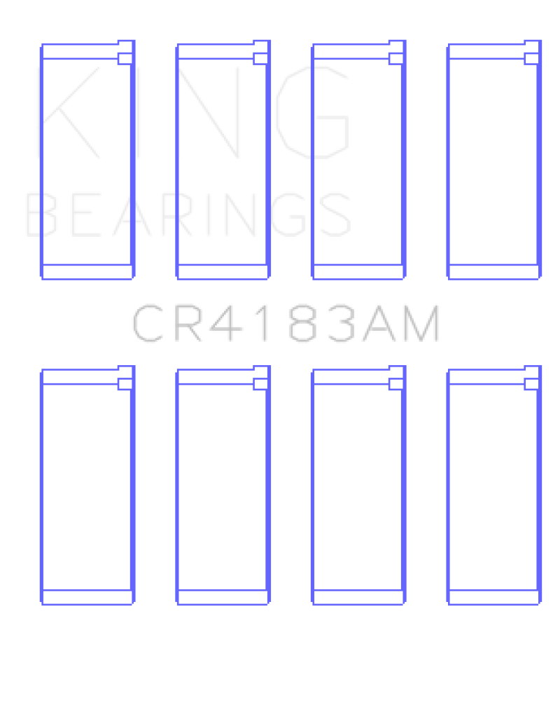 King Engine Bearings Chrysler/Mitsubishi 122ci 2.0L (Size STD) Rod Bearing Set
