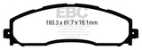 EBC 13+ Ford F250 (inc Super Duty) 6.2 (2WD) Ultimax2 Rear Brake Pads