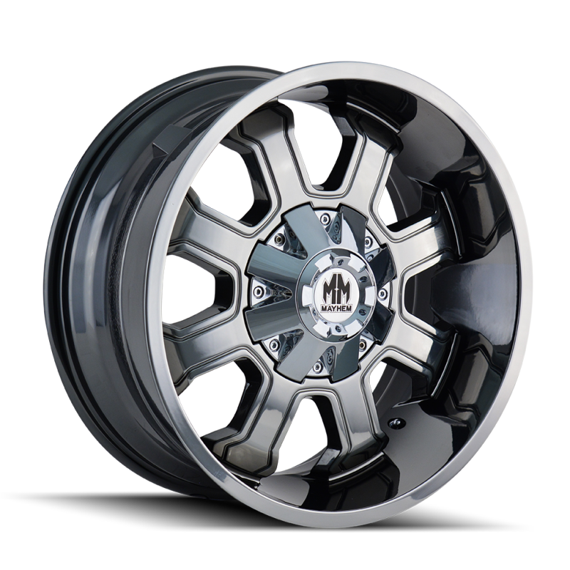 Mayhem 8103 Fierce 20x10 / 8x180 BP / -19mm Offset / 124.1mm Hub Chrome Wheel