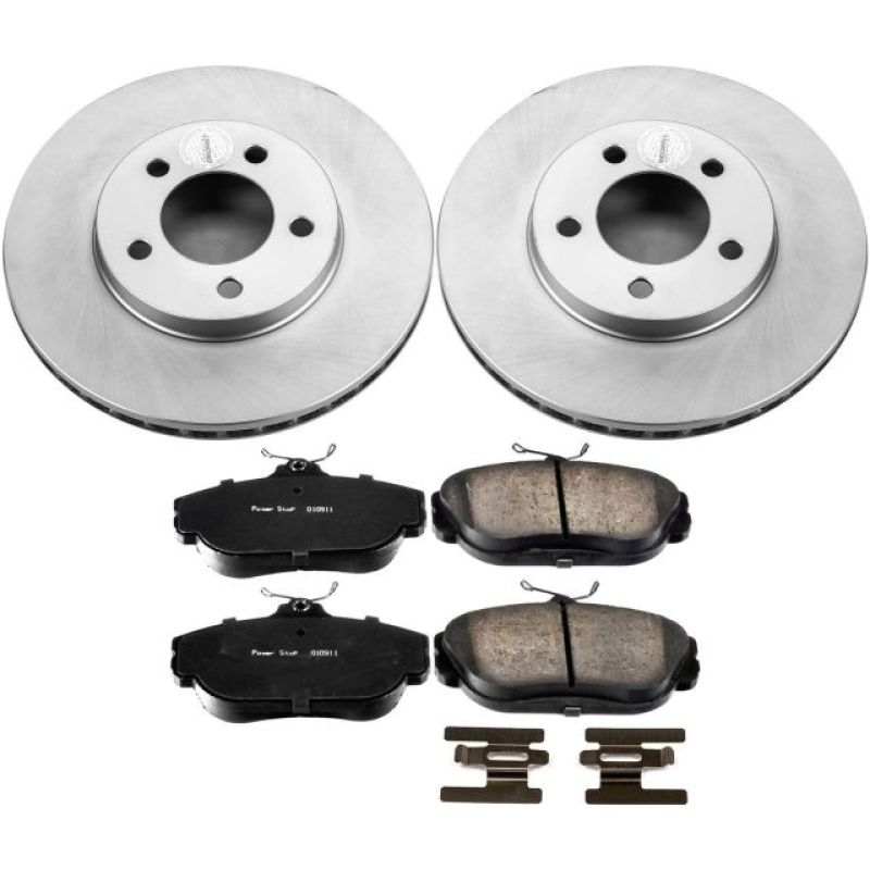 Power Stop 94-00 Ford Taurus Front Z17 Evolution Geomet Coated Brake Kit