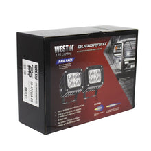 Load image into Gallery viewer, Westin Quadrant LED Auxiliary Light 3 inch x 2.5 inch Spot w/5W Cree (Set of 2) - Black