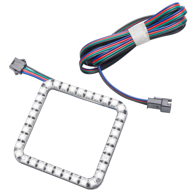 Oracle Off-Road 3in W Square Spotlight with Halo - ColorSHIFT