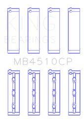 King Engine Bearings Nissan VQ40DE 4L V6 (Size 0.25) Performance Main Bearing Set
