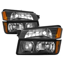 Load image into Gallery viewer, xTune 02-06 Chevy Avalanche w/Cladding OEM Bumper Light &amp; Headlights - (BLACK) (HD-JH-CAVA02-SET-BK)