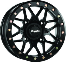 Load image into Gallery viewer, DragonFire Racing Typhon Wheel 15X6 4/137 5+1 +40 M Machined Black