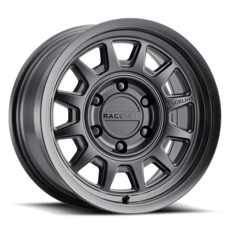 Raceline 952B Aero 17x8.5in / 6x139.7 BP / 0mm Offset / 106.1mm Bore - Satin Black Wheel