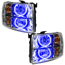 Load image into Gallery viewer, Oracle Lighting 07-13 Chevrolet Silverado Pre-Assembled LED Halo Headlights - Blue