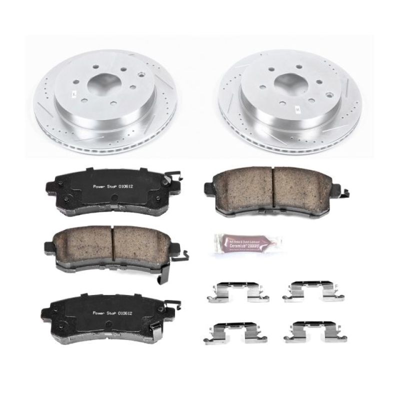 Power Stop 11-13 Infiniti QX56 Rear Z23 Evolution Sport Brake Kit