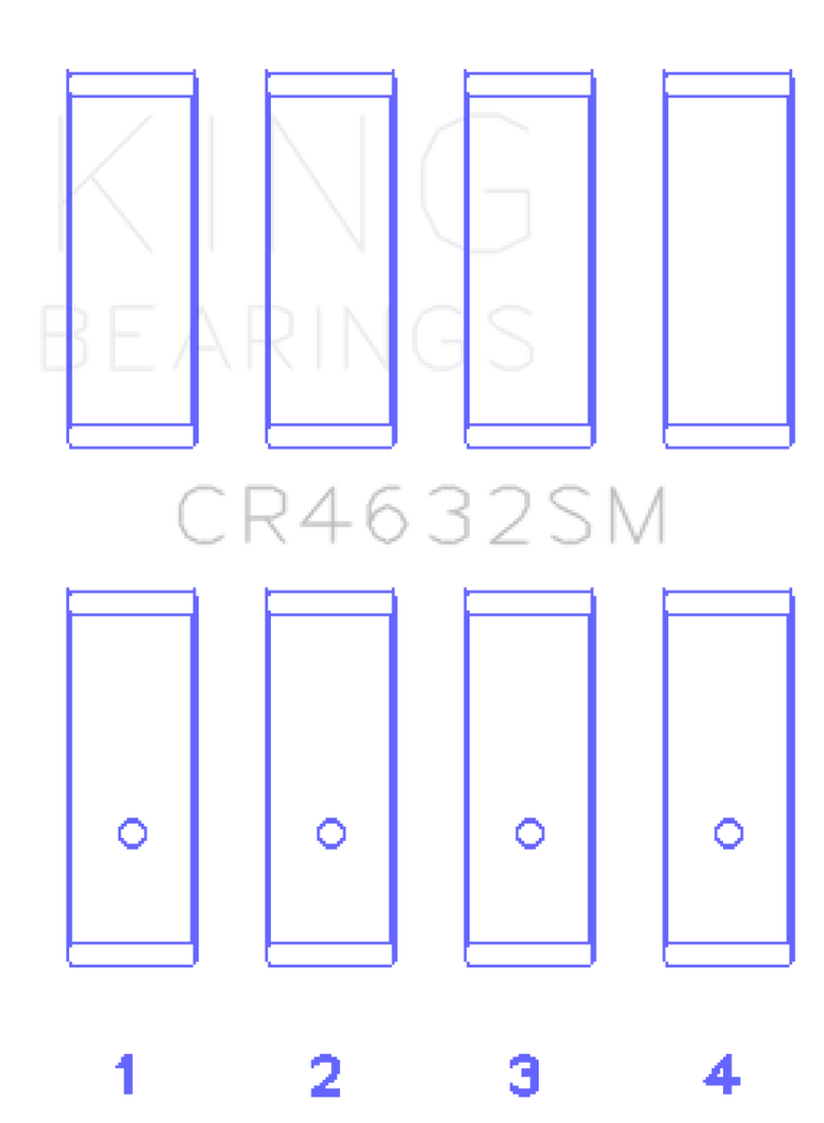 King Engine Bearings Nissan HR15/16DE (Size STD) Rod Bearing Set