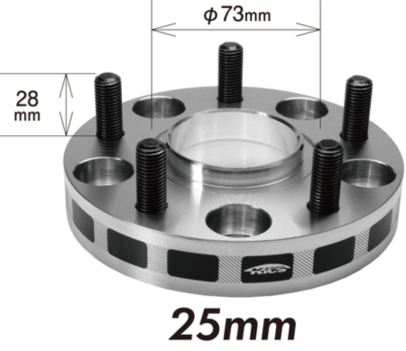 Project Kics 25mm Thick 12x1.25 56mm Hub 5-114.3 Wide Tread Spacers