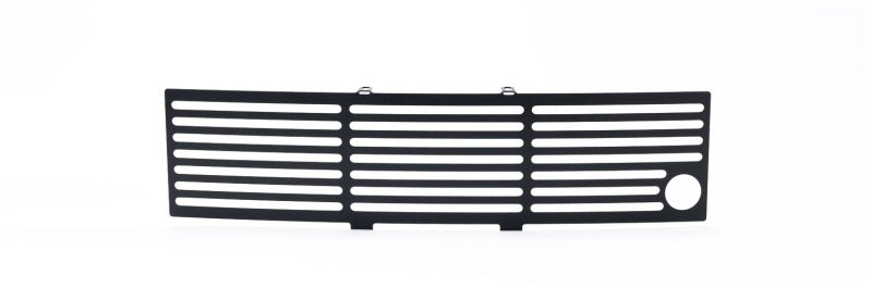 Putco 11-14 Ford F-150 - EcoBoost Bumper Grille Inserts - SS - Black Bar w/ Heater Plug Opening