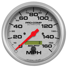 Load image into Gallery viewer, Autometer Ultra-Lite 127mm In-Dash Electronic Programmable 160 MPH Speedometer