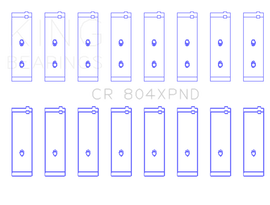 King Ford 260ci / 289ci / 302 5.0L Windsor - Doweled (Size STD) Performance Rod Bearing Set