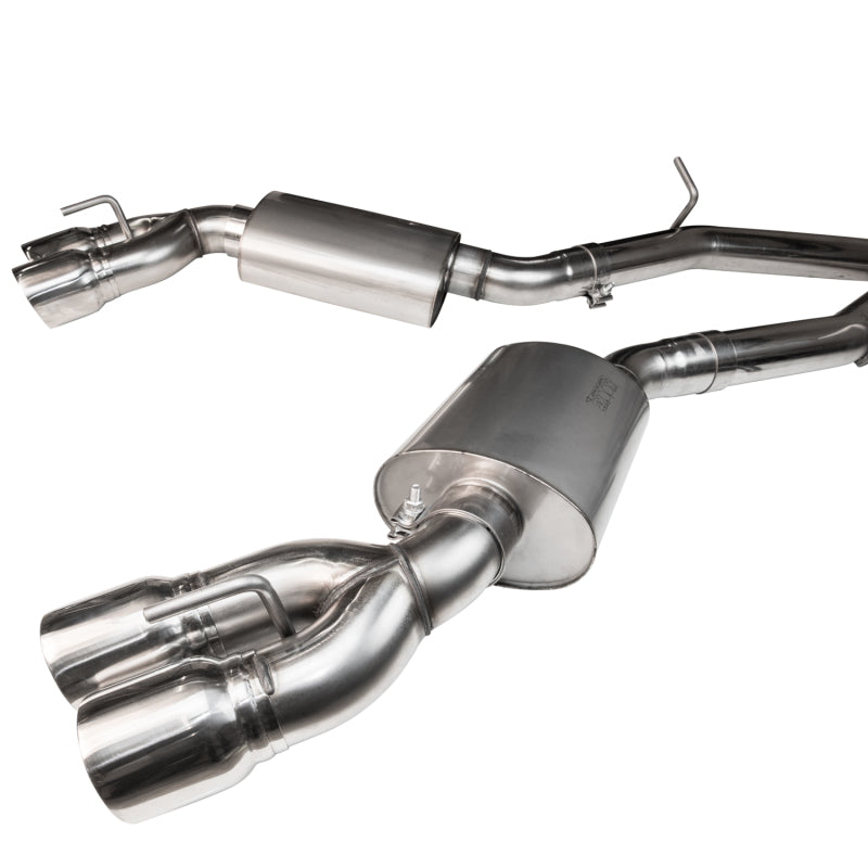 Kooks 16-20 Cadillac CTS-V 6.2L LT4 3in 304SS GREEN Catted Header-Back Exhaust w/Black Tips