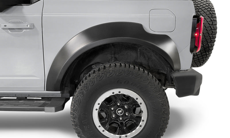 Bushwacker 21-22 Ford Bronco (2 Door) Extend-A-Fender Style Fender Flares - 4pc Smooth