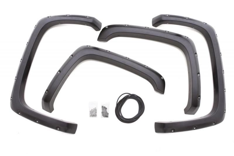 Lund 11-16 Ford F-250 RX-Rivet Style Textured Elite Series Fender Flares - Black (4 Pc.)