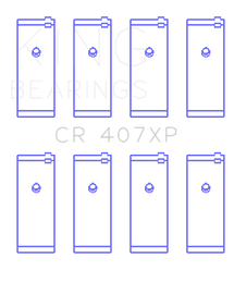 King Engine Bearings Nissan CA16DET/CA18DET/CA20ET (Size .026) Connecting Rod Bearings (Set of 4)