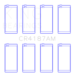 King Engine Bearings Toyota 2LT/3L AM-Series 4 Pairs Connecting Rod Bearing Set