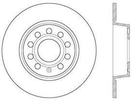 StopTech 06-10 Audi A3/08-10 TT / 06-09 VW GTI Mk V Cryo-Stop Right Rear Slotted Rotor