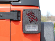 Load image into Gallery viewer, Fishbone Offroad 07-18 Jeep Wrangler JK - Black Textured Powdercoat Tail Light Covers