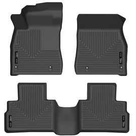 Husky Liners 20-21 Nissan Sentra Weatherbeater Front & 2nd Seat Floor Liners - Black