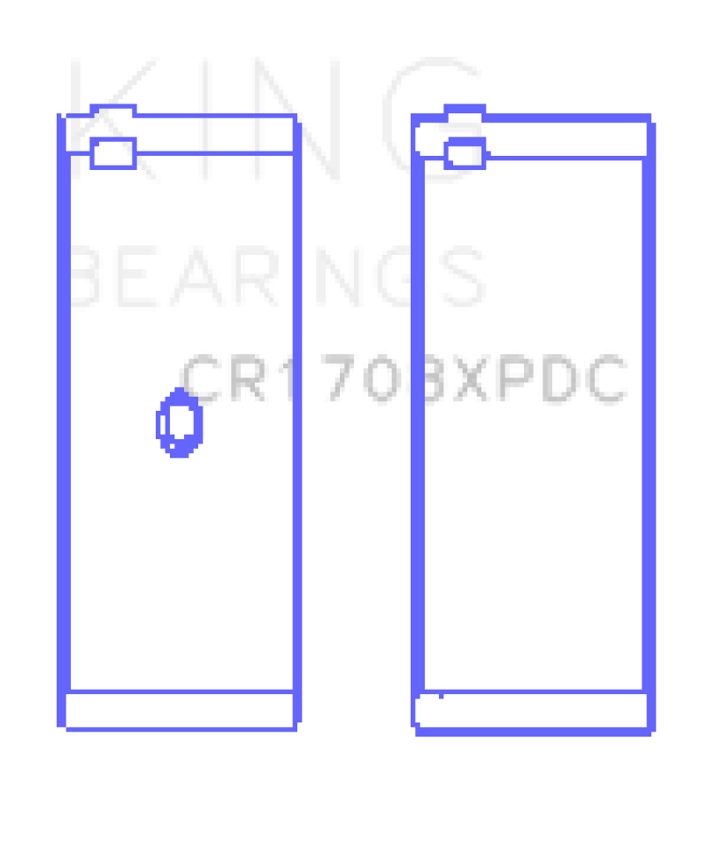 King Engine Bearings Chevrolet Custom Coated Performance Rod Bearing - Single (Size .010)