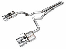Load image into Gallery viewer, AWE 2024 Ford Mustang Dark Horse S650 RWD SwitchPath Catback Exhaust w/ Quad Chrome Silver Tips