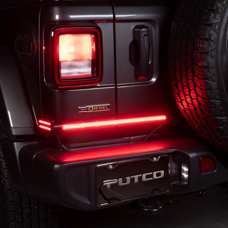 Putco 09-22 Jeep Wrangler JK/19-22 Ram 1500/2500 18in Split Red Light Blade Direct Fit Kit Red/White