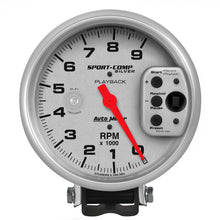 Load image into Gallery viewer, AutoMeter Gauge Tachometer 5in. 9K RPM Pedestal W/ RPM Playback Ultra-Lite