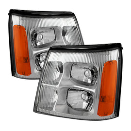xTune Cadillac Escalade Hid Model Only 2003-2006 OEM Style Headlights Chrome HD-JH-CAES03-HID-C
