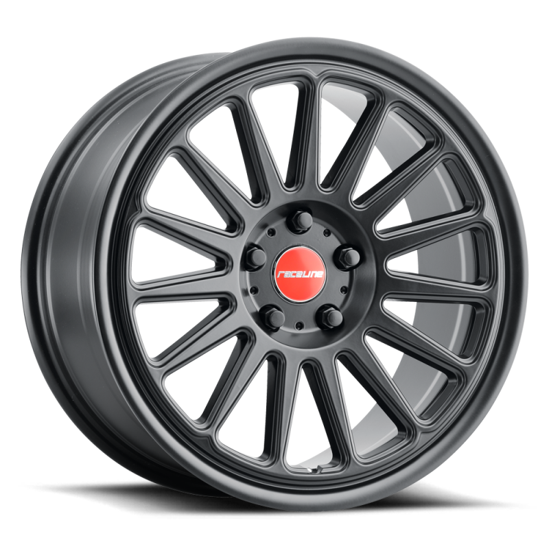 Raceline 315B Grip 18x8.5in / 5x108 BP / 45mm Offset / 72.6mm Bore - Satin Black Wheel