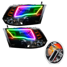 Load image into Gallery viewer, Oracle 09-17 RAM 1500 TRX/SLT Quad Pre-Assembled Headlights - Blk Housing - ColorSHIFT