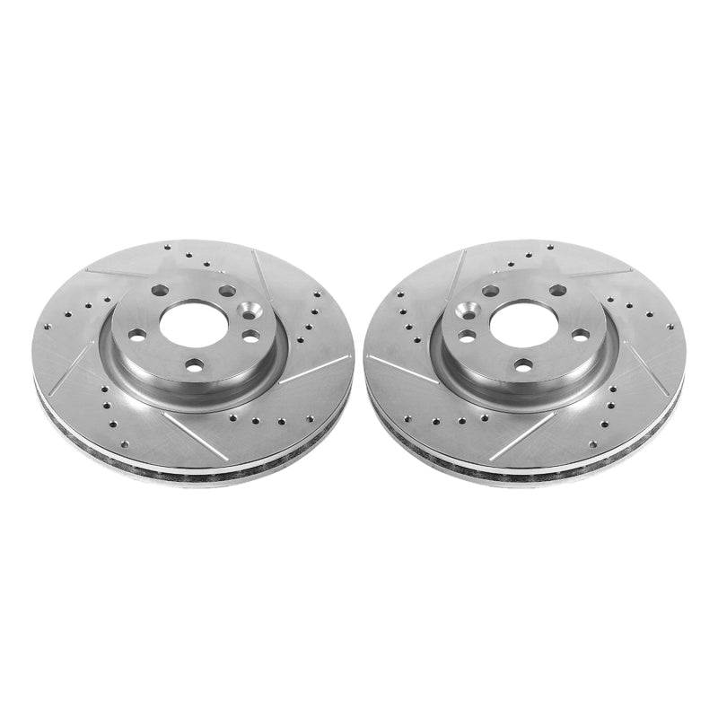 Power Stop 12-15 Land Rover Range Rover Evoque Front Evolution Drilled & Slotted Rotors - Pair