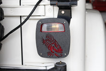 Load image into Gallery viewer, Fishbone Offroad Jeep Wrangler CJ YJ TJ Tail Light Covers - Black Textured Powdercoat