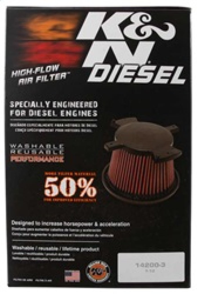 K&N 07 Dodge Ram 2500/3500 6.7L-L6 DSL Drop In Air Filter