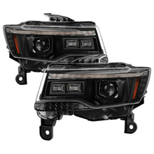 Load image into Gallery viewer, Spyder 14-21 Jeep Grand Cherokee High-Power LED Headlights - Black (PRO-YD-JGC14HIDAP-SBGR-BK)