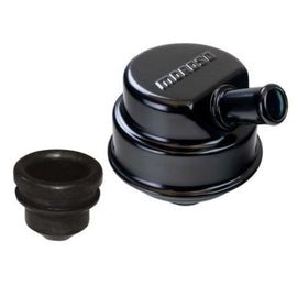 Moroso 1-1/4in ID Push-In Oil Separator Breather - Black