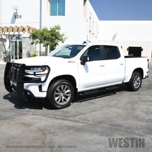 Load image into Gallery viewer, Westin 2019 Chevrolet Silverado/Sierra 1500 Crew Cab Platinum 4 Oval Nerf Step Bars - Black