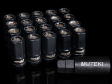 Load image into Gallery viewer, Wheel Mate Muteki HR50 Open End Lug Nuts - Black w/ Black Ring 14x1.50