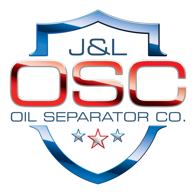 J&amp;L 16-24 Nissan Titan 5.6L Passenger Side Oil Separator 3.0 - Clear Anodized