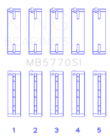 King Engine Bearings Nissan Vk45Dd/E/Vk50Ve/Vk56DE/Vd (Size +0.75mm) Main Bearing Set